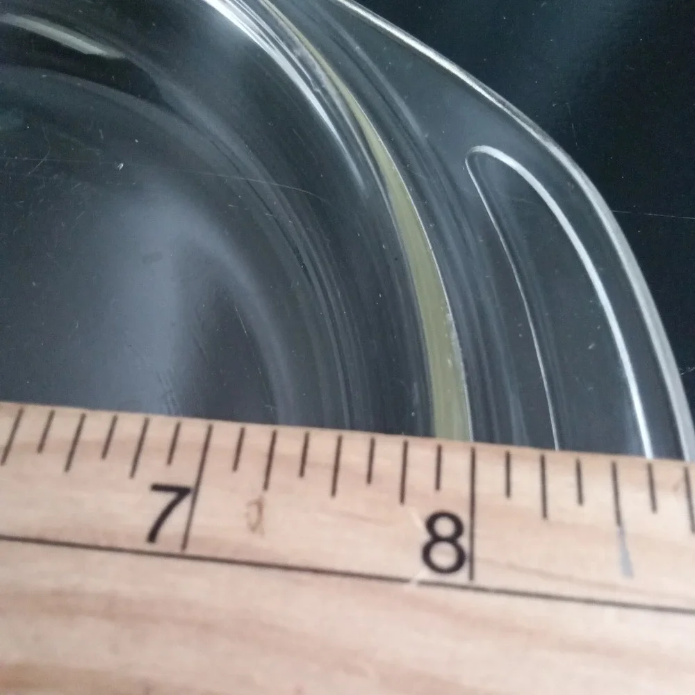 Pyrex Clear Glass Round Lid 684C C-22 Replacement Tab Handle 8.75 Inch Rim